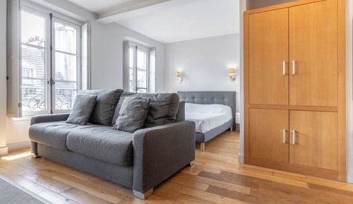 Estudio, 1 cama doble con sofá cama, no fumadores, vistas a la ciudad