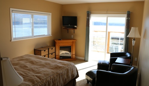Habitación cuádruple Deluxe, 2 camas de matrimonio, balcón, vistas al mar