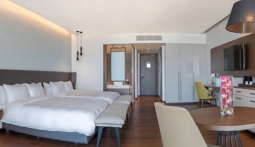 Habitación familiar, vistas al mar