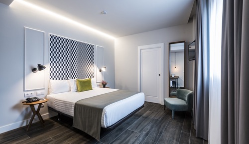 Habitación estándar doble, 1 cama de matrimonio, vistas a la ciudad