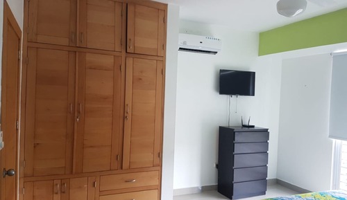 Estudio exclusivo, 1 habitación, cocina, vistas al jardín
