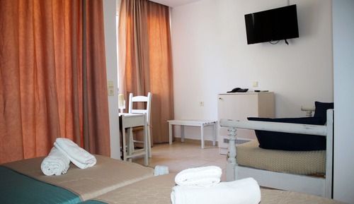 Habitación estándar con 2 camas individuales, varias camas