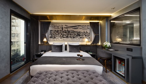 Suite junior, 1 cama de matrimonio grande, bañera de hidromasaje