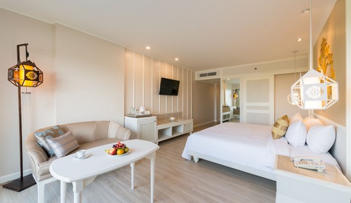 Habitación Deluxe con 2 camas individuales, vistas al jardín