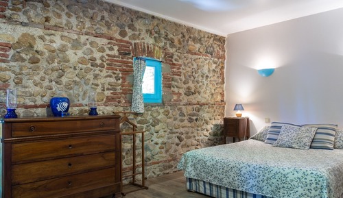 Habitación Confort doble, baño privado, vistas al parque (La chambre bleu)