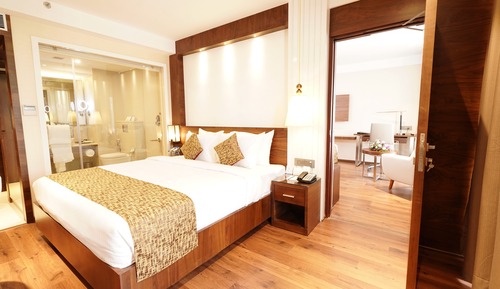 Habitación Deluxe con 2 camas individuales, accesible para personas con discapacidad