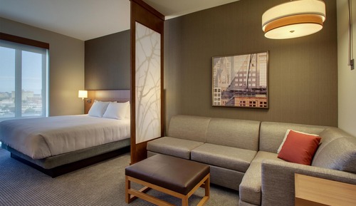 Habitación, 1 cama de matrimonio grande con sofá cama