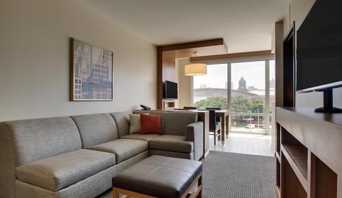 Suite, 1 cama de matrimonio grande con sofá cama