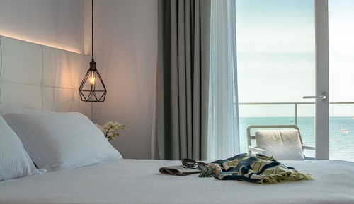 Habitación Deluxe doble, terraza, vistas al mar