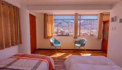 Habitación estándar con 2 camas individuales, 1 habitación, vistas al patio