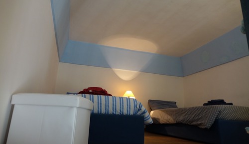 Habitación doble, 1 cama de matrimonio, baño compartido, vistas al jardín