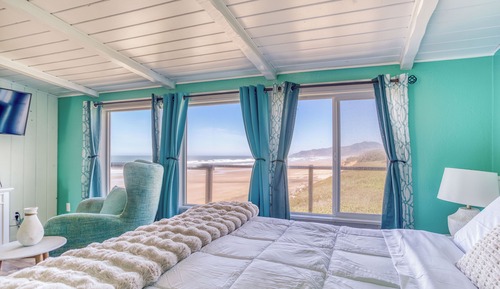 Habitación individual estándar, 1 cama de matrimonio, vistas parciales al mar