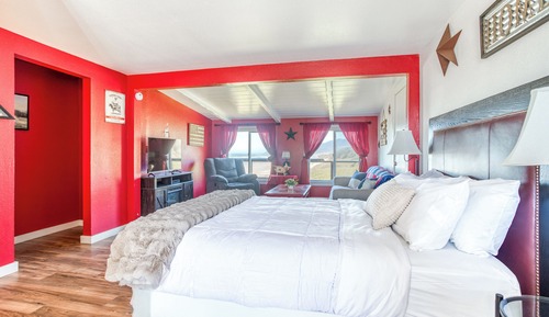 Habitación individual estándar, 1 cama de matrimonio, vistas parciales al mar