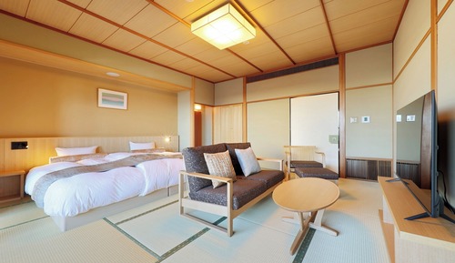 Habitación de estilo japonés, balcón (Japanese Style, with Open Air Bath)