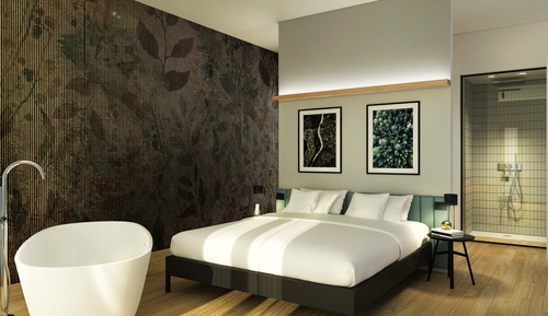 Suite junior, 1 cama de matrimonio, bañera