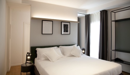 Suite junior, 1 cama de matrimonio con sofá cama, cocina básica