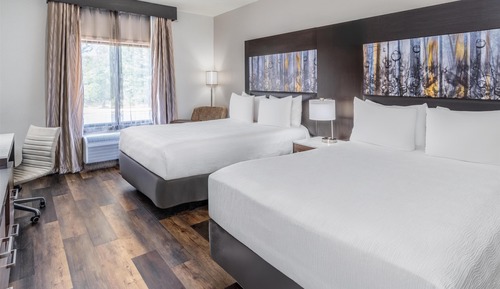 Habitación estándar, 2 camas de matrimonio, no fumadores, frigorífico y microondas