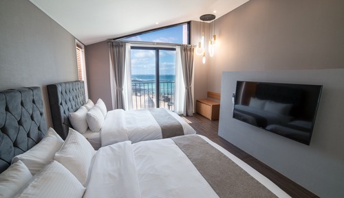 Habitación Premium, vistas al mar, en la zona del jardín