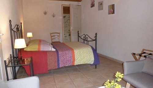 Habitación estándar doble, baño privado, vistas al jardín (GRAIN DE BLE)