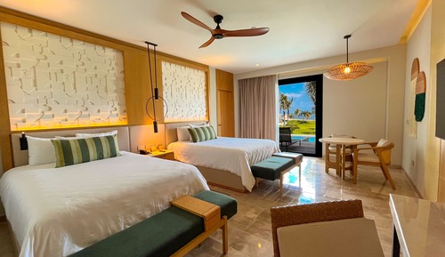 Serenity Club Swim Out Partial Ocean View 2 Queen Beds Junior Suite