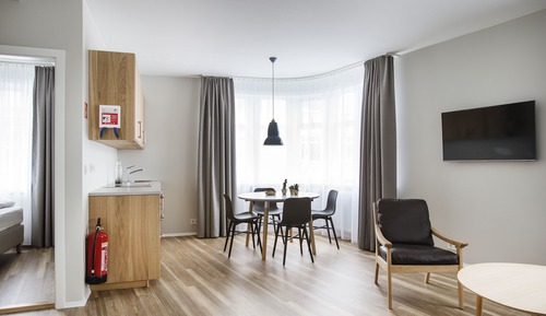 Apartamento Confort, 2 habitaciones, cocina básica (Týsgata 8)