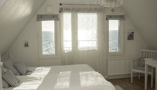 Habitación doble, baño privado, vistas al mar