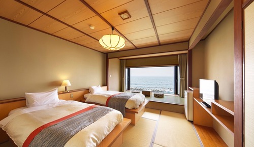Ocean View Japanese Twin Room