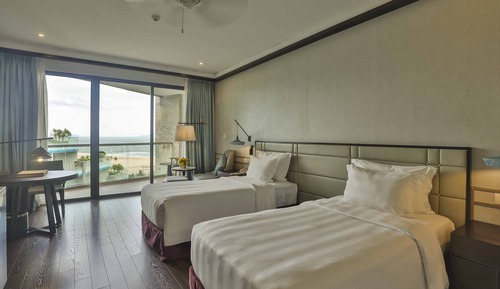 Habitación Deluxe con 2 camas individuales, vistas al mar