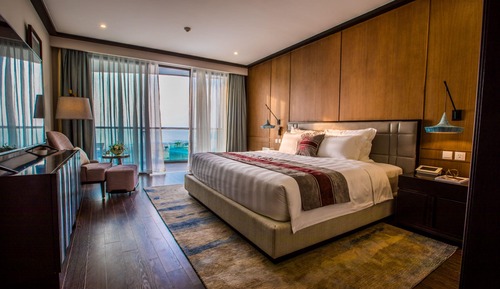 Habitación Deluxe, 1 cama de matrimonio grande, vistas al mar