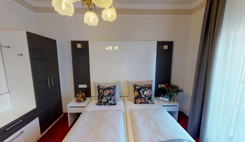 Habitación Confort doble, no fumadores, en la zona del patio