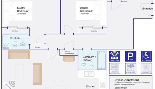 Apartamento Deluxe, 2 habitaciones, vistas a la ciudad, en la zona del patio