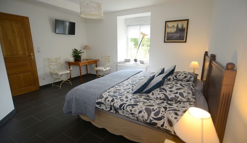 Habitación Confort con 2 camas individuales, vistas al jardín (Senteurs du sud)