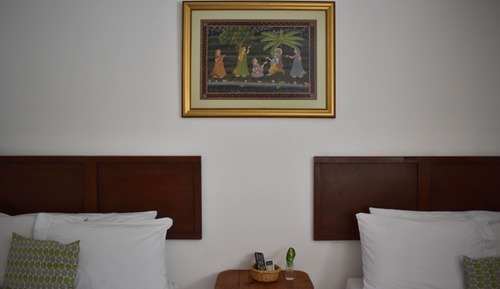 Habitación clásica doble, 2 camas individuales, no fumadores, baño privado (Verde)