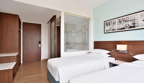 Habitación, 2 camas individuales, no fumadores, vistas a la ciudad