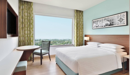 Habitación Premier, 1 cama de matrimonio grande, vistas a la piscina