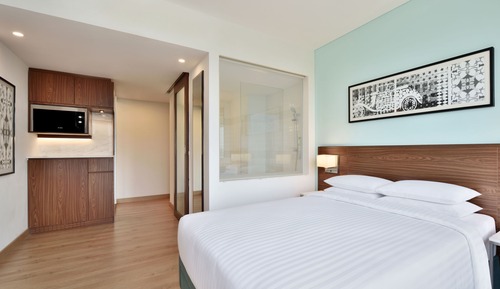 Habitación, 1 cama de matrimonio grande, no fumadores, vistas a la ciudad