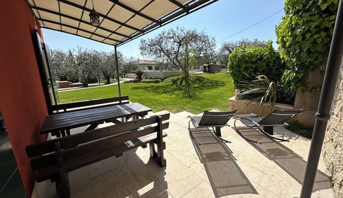 Habitación Grand, 1 cama de matrimonio grande, terraza, vistas al jardín