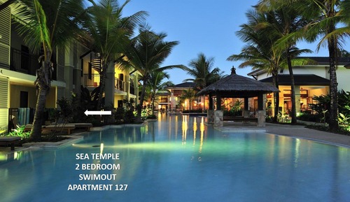 Apartamento Deluxe, 2 habitaciones, acceso a la piscina (2 Bedroom Lagoon Swimout Apartment)