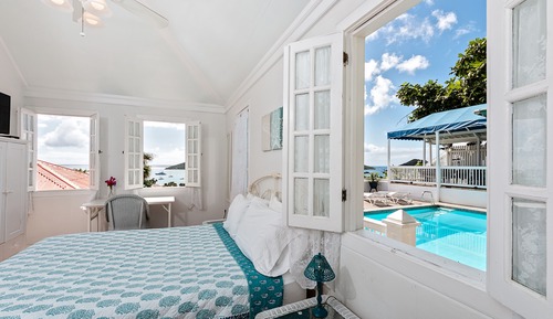Habitación superior, 1 cama de matrimonio grande, vistas al puerto