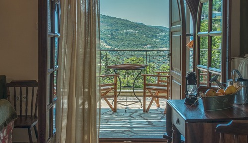 Suite de luna de miel, 1 cama de matrimonio, bañera de hidromasaje (Erofili)