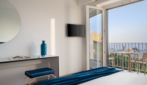 Habitación Deluxe doble, balcón, vistas al mar
