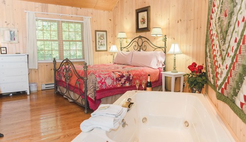 Casa de campo de luna de miel, 1 cama de matrimonio grande, no fumadores, bañera de hidromasaje