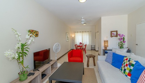 Casa adosada Deluxe, 2 habitaciones, vistas al mar, junto a la piscina