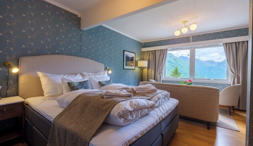 Habitación doble superior, 1 cama de matrimonio grande, vistas al mar