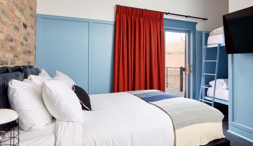 Suite estudio, varias camas, terraza