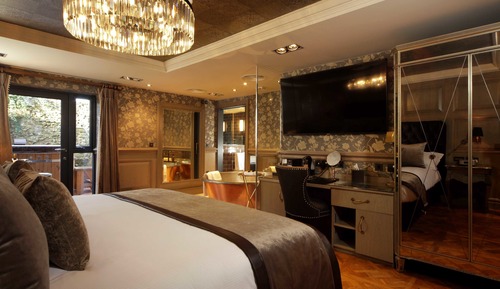 Habitación Premier doble, 1 cama de matrimonio grande, bañera de hidromasaje