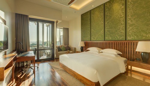 Habitación Deluxe, 1 cama de matrimonio grande, terraza, vistas al jardín