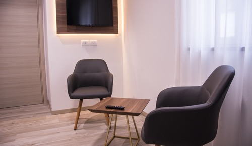 Suite junior, 1 cama de matrimonio grande con sofá cama, no fumadores, balcón