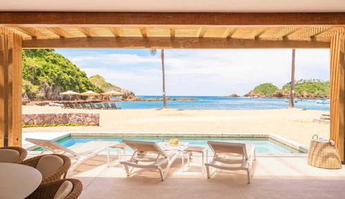 Habitación Deluxe, varias camas, vistas al mar