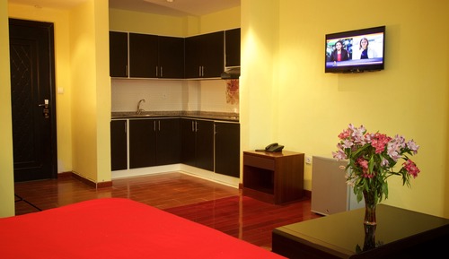 Estudio, 1 cama doble, vistas a la ciudad